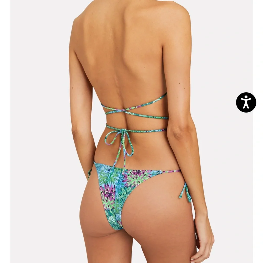 Reina Olga Miami Floral Wrap Bikini Set(1) - Picture 2 of 6